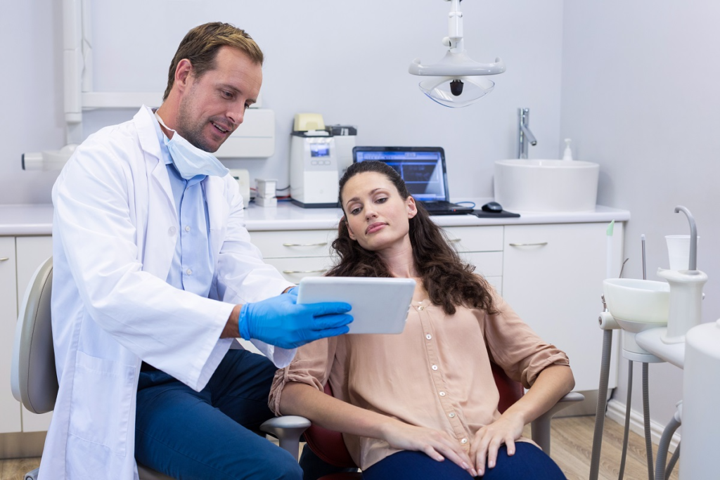 consulting the dentist